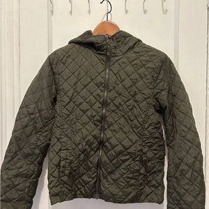 Uniqlo Olive Quilted Jacket